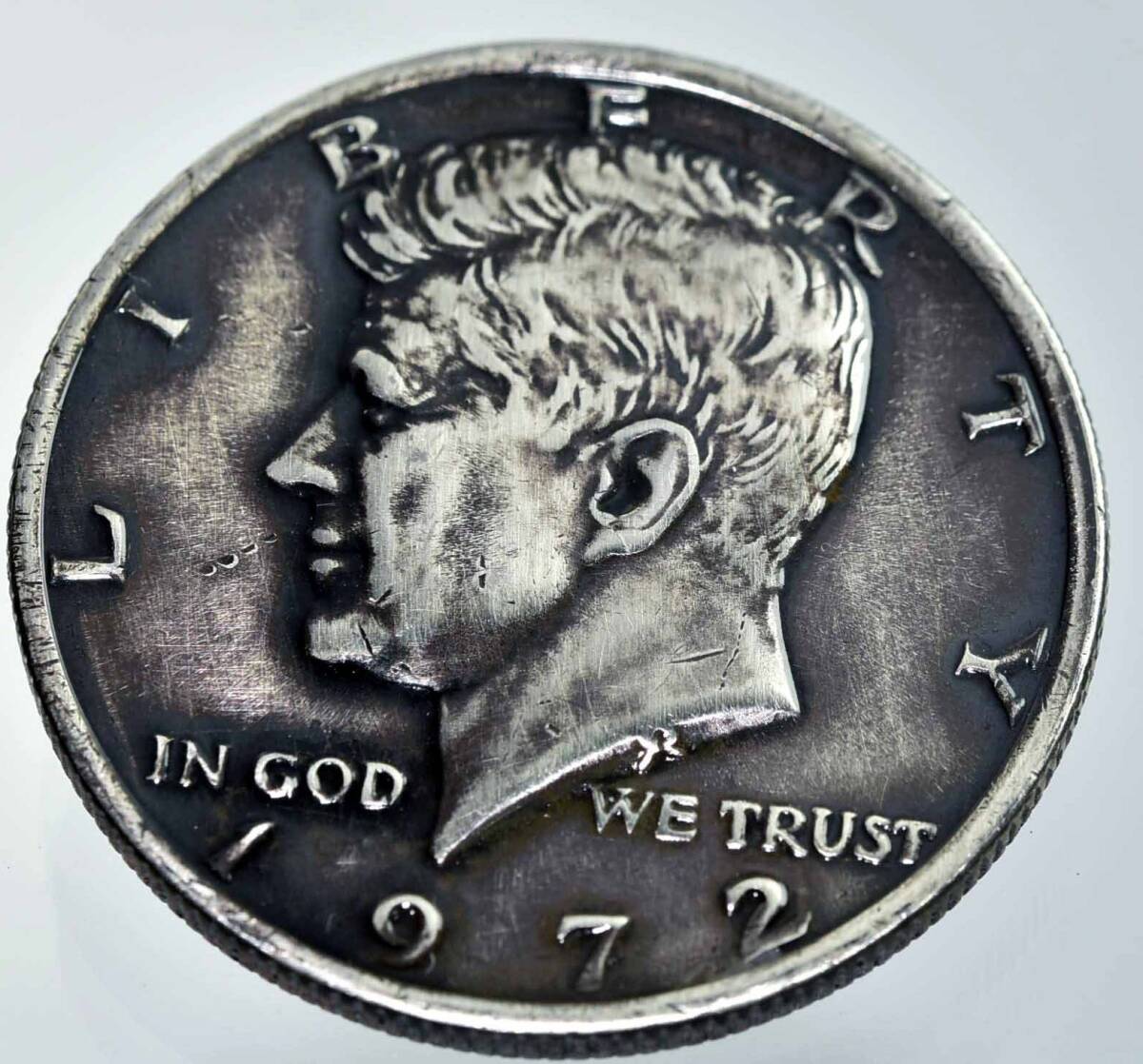 ゴルフマーカー マグネットマーカー 燻し 12406-452 ハットマーカーヴィンテージコイン 燻しが効いた、格好いい遊び心 拍卖