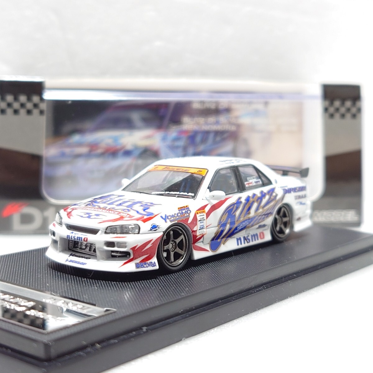 Mortal 1/64 BLITZ ER34 スカイライン 野村謙 2005年 D1仕様 ブリッツ のむけん モータル拍卖