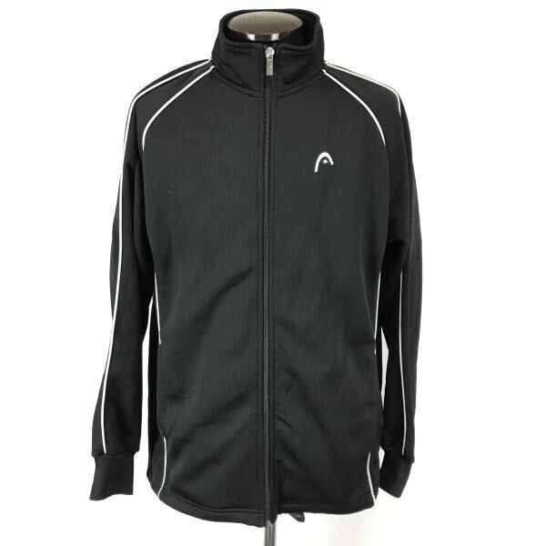 ヘッド/HEAD★ジャージジャケット【メンズM/黒/black】ジップアップ/スポーツウェア/Jacket◆BH683拍卖