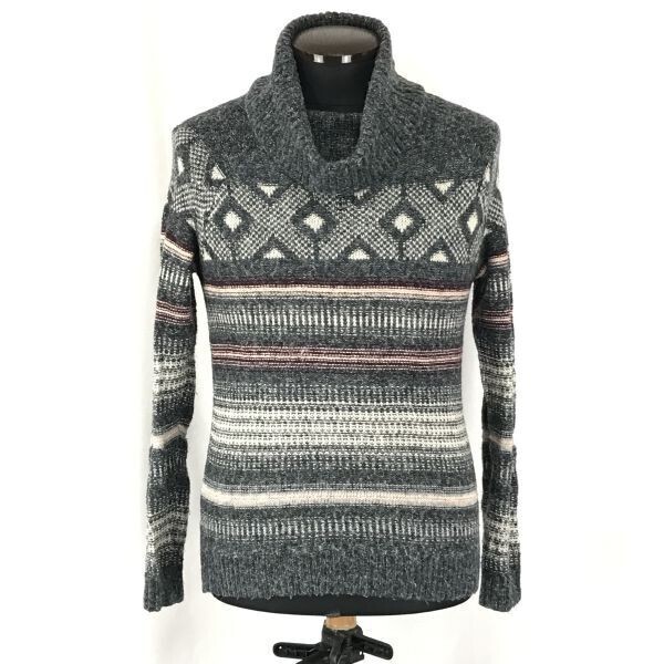 ホリスター★タートルネックセーター【メンズXS/グレー系】◆BG190拍卖