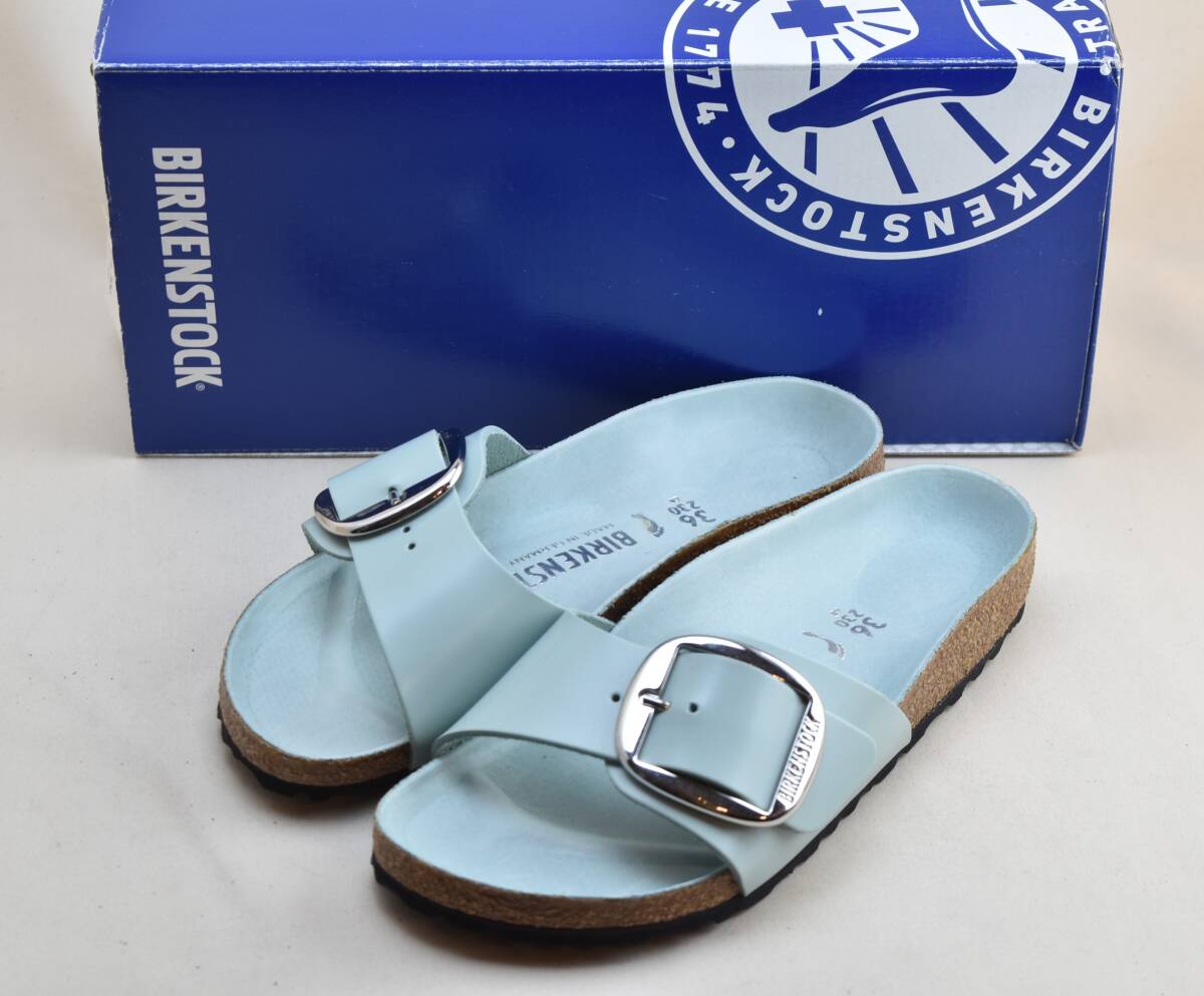 SALE!! BIRKENSTOCK ビルケンシュトック Madrid Big Buckle マドリッド ビッグバックル Surf Green 36 23cm相当 未使用品 ドイツ製拍卖