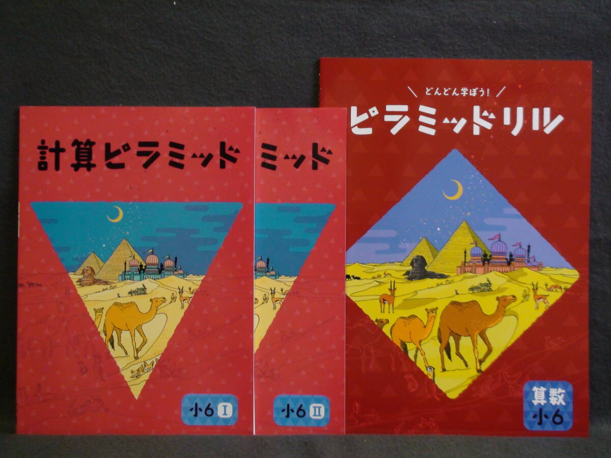 ★ 即発送 ★ 新品 最新版 ピラミッドドリル と 計算ピラミッド 算数 6年 解答付 3冊セット 2024年度~拍卖
