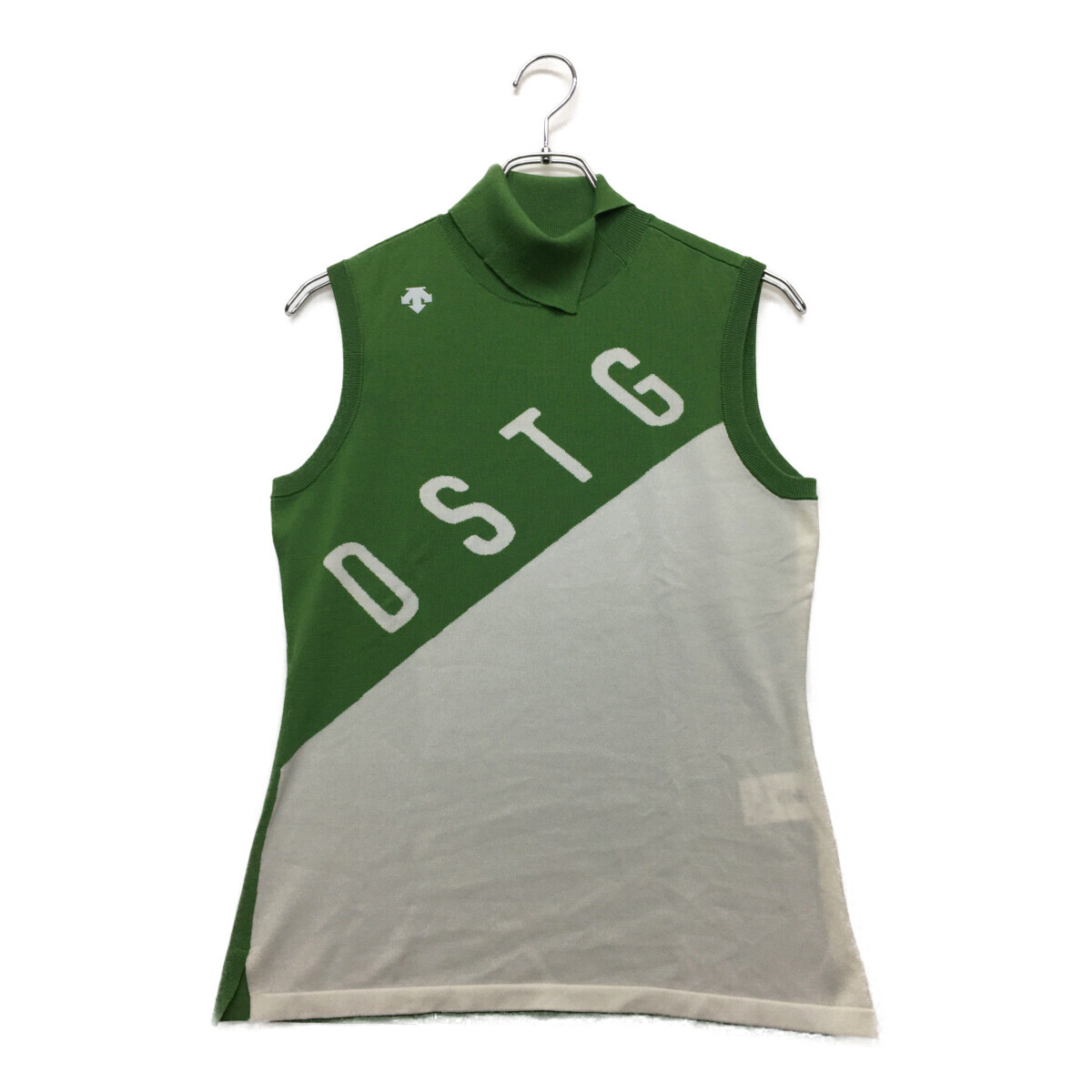 coco 中古【値下げ】 デサントゴルフ DESCENTE GOLF レディース ノースリーブ L 緑 ニット タートルネック ネコパケ発送可 95946拍卖