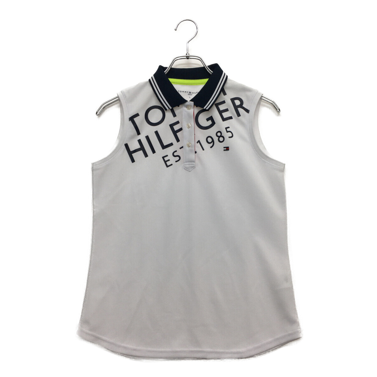 coco 中古【値下げ】 トミーヒルフィガーゴルフ TOMMY HILFIGER GOLF レディース ノースリーブ L 白 ホワイト ネコパケ発送可 95945拍卖