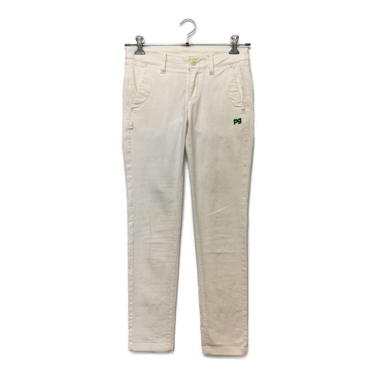 coco 中古【SALE】 パーリーゲイツ PEARLY GATES レディース パンツ 1(M) ホワイト ストレッチ 春秋 レターパックプラス発送可 101982拍卖