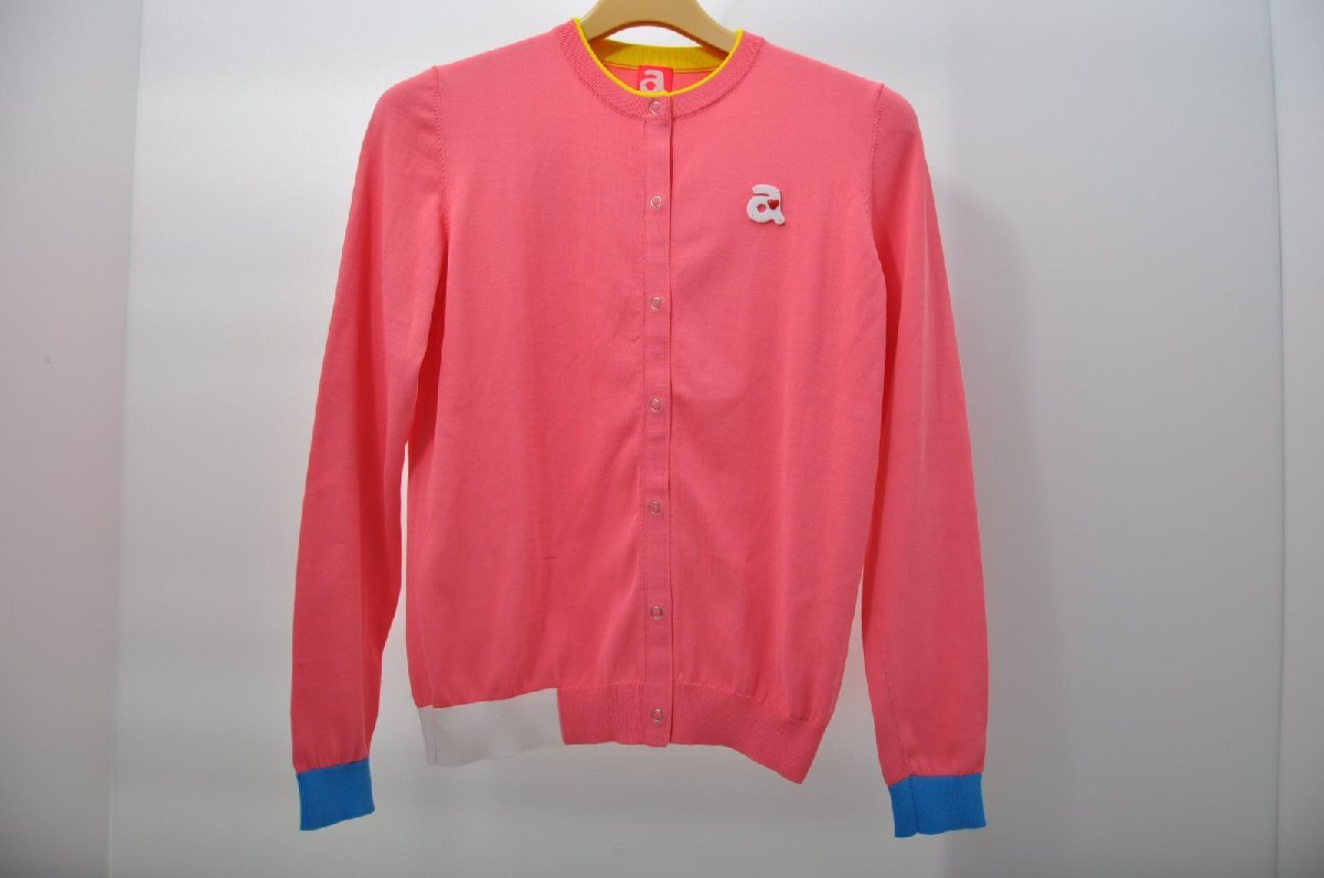 coco 中古【値下げ】 アルチビオ archivio レディース カーディガン 36(S) ピンク 長袖 ストレッチ レターパックプラス発送可 82239拍卖