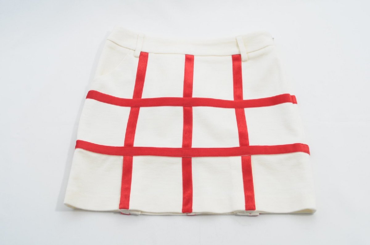 coco 未使用品【値下げ】 アルチビオ archivio レディース スカート 36(S) 白×赤 ホワイト×レッド 秋冬 レターパックプラス発送可 72477拍卖