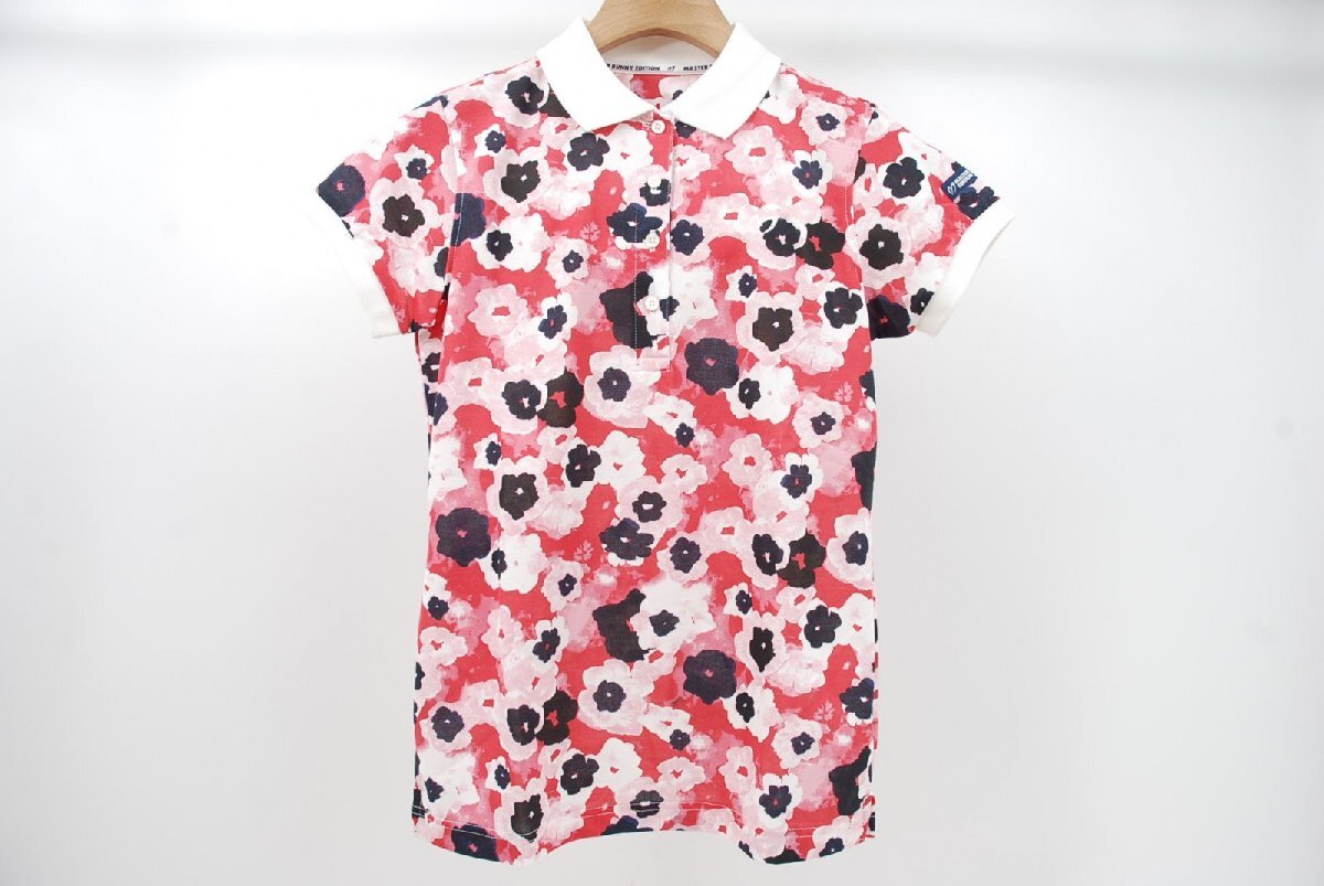 coco 中古【SALE】マスターバニーエディション レディース 半袖ポロシャツ 0(S) ピンク系 花柄 レターパックプラス発送可 75092拍卖
