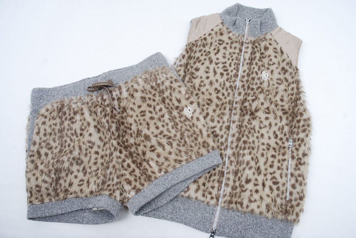 coco 中古【値下げ】 ラッセルノ RUSSELUNO レディース セットアップ 2(L) ファー×ニット ヒョウ/レオパード柄 冬 72262拍卖