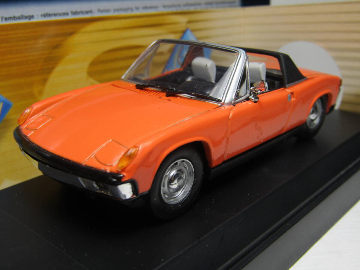 Porsche ポルシェ 914 ORANG 1/43 当時物 SOLIDO 916 美品 当時物 ワーゲン VW ポルシェ空冷 Targa 1969 タルガ 未展示品 FLAT4 FLAT6拍卖