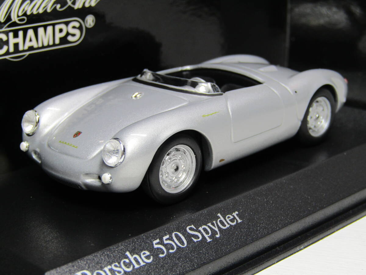 PORSCHE 550 SPYDER 1/43 ポルシェ スパイダー Silver 1of 5520/pcs ジェームスディーン Roadster フェルナンド スピードスター FLAT4 911 拍卖