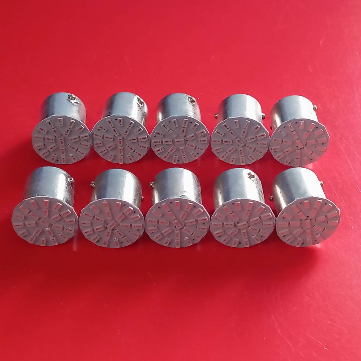 10個 BA15S S25 シングル球 22連 並行ピン12V 24V LED 電球 ホワイト 白 デコトラ マーカー /22拍卖