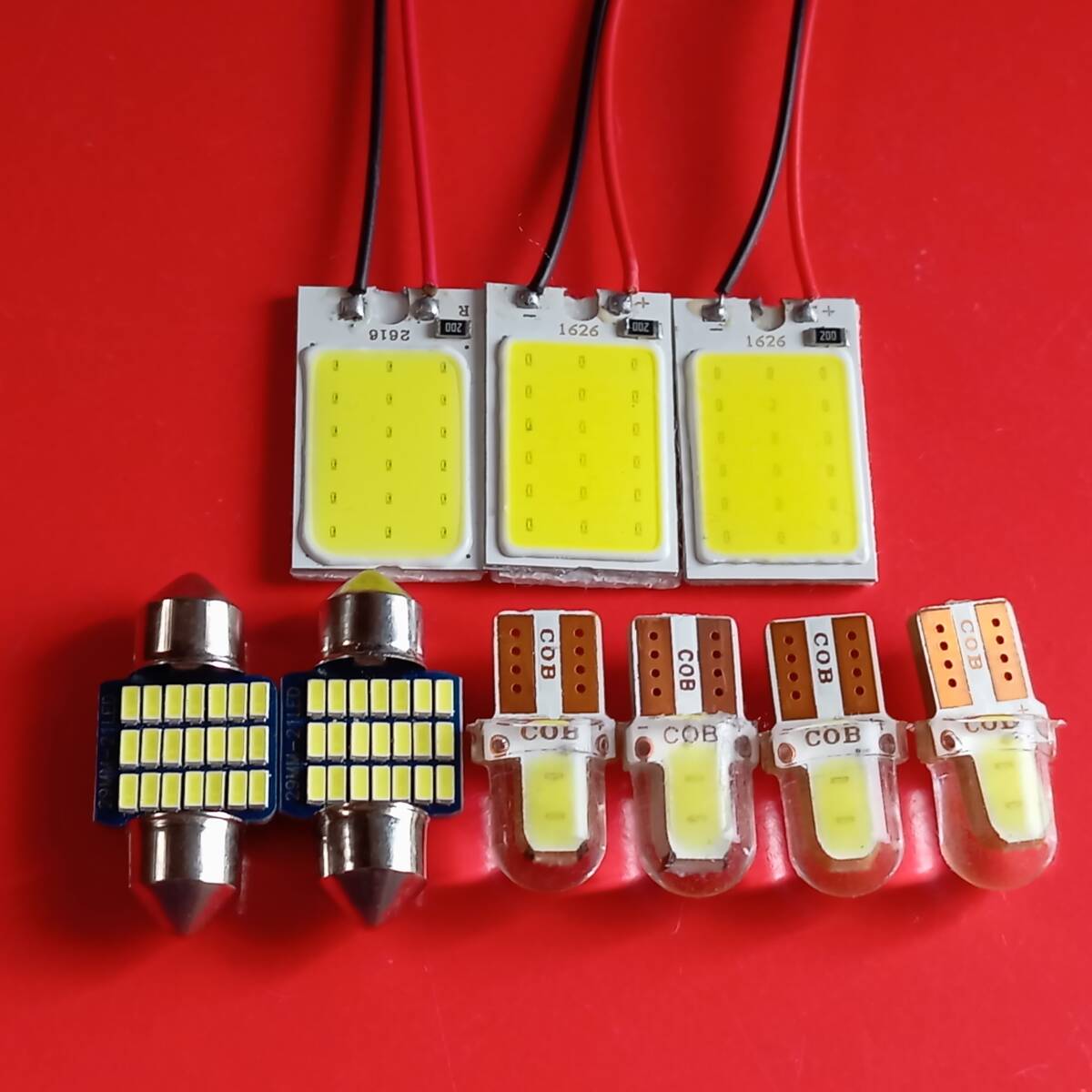 GN0W アウトランダーPHEV サンルーフ車 超爆光! T10 LED ルームランプ 9個セット ホワイト ミツビシ /c18/c2/t28拍卖