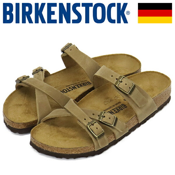 BIRKENSTOCK (ビルケンシュトック) 1015931 FRANCA フランカ オイルドレザーサンダル TABACCO BROWN ナロー幅 BI334 37-約24.0cm拍卖