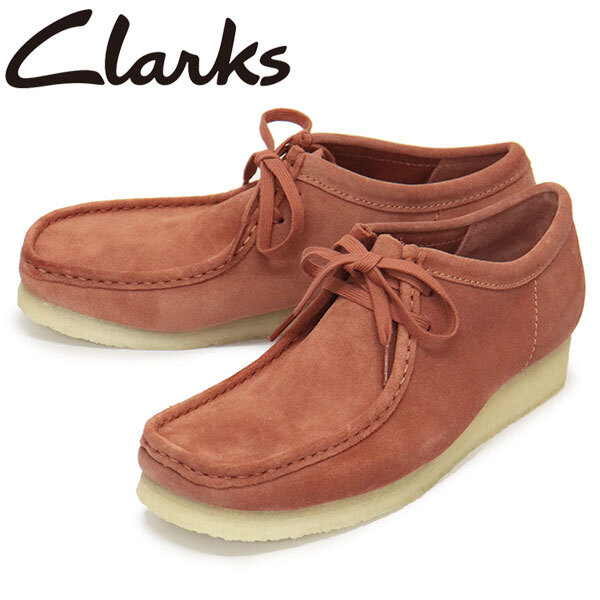 Clarks (クラークス) 26176547 Wallabee ワラビー メンズシューズ Terracotta Suede CL115 UK7.5-約25.5cm拍卖