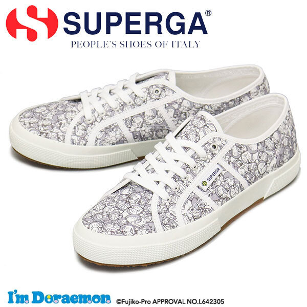 SUPERGA (スペルガ) ドラえもん 2750 I'm Doraemon S4138FW キャンバス スニーカー WHITE-GRAY SPG050 37-約23.5cm拍卖