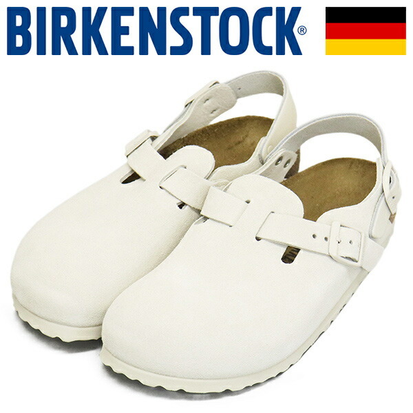 BIRKENSTOCK (ビルケンシュトック) 1029270 TOKIO トキオ スエードレザーサンダル ANTIQUE WHITE ナロー幅 BI442 36-約23.0cm拍卖