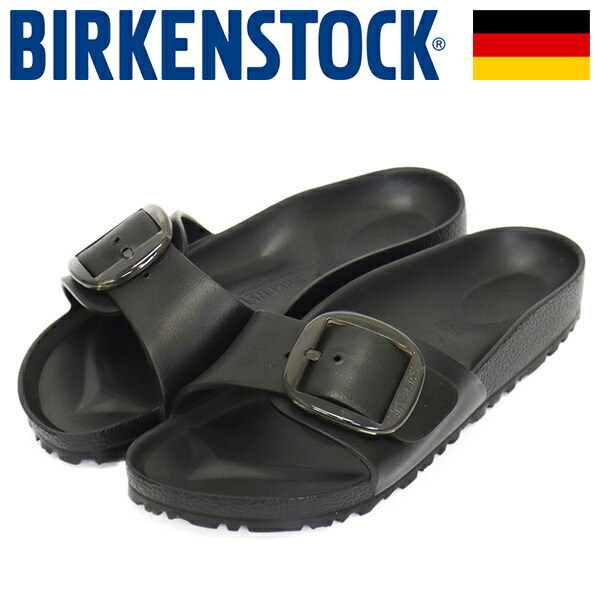 BIRKENSTOCK (ビルケンシュトック) 1029635 MADRID BIG BUCKLE マドリッド ビッグバックル EVAサンダル BLACK ナロー幅 BI443 36-約23.0cm拍卖