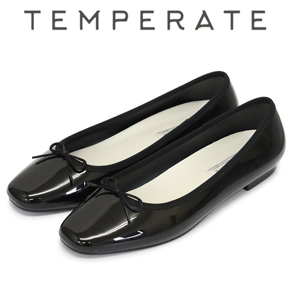 TEMPERATE (テンパレイト) EMMA レインシューズ BLACK TMP018 40-約25.0cm拍卖