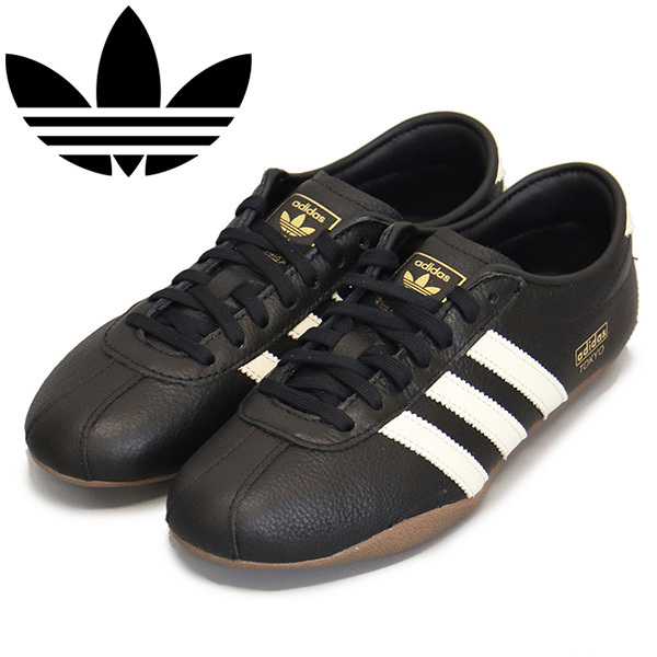 adidas (アディダス) JQ0598 TOKYO W レディース スニーカー コアブラック/オフホワイト/ゴールドメタリック AD32623.5cm拍卖