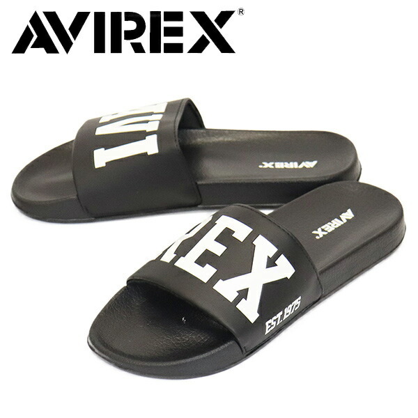 AVIREX U.S.A.(アビレックス) AV4630 BANSHEE II バンシー シャワーサンダル BLACK US7-約25cm拍卖