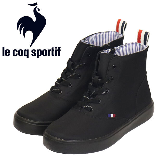 le coq sportif (ルコック スポルティフ) QL3VJD30BK LCS TELUNA III MID テルナ ミッド スニーカー ブラック LE053 23.0cm拍卖