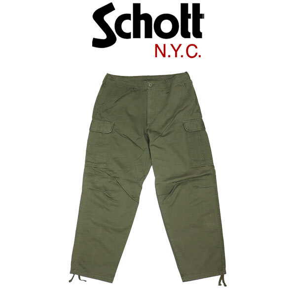 Schott (ショット) 5910008 CLASSIC CARGO PANTS クラシック カーゴパンツ 310OLIVE M拍卖