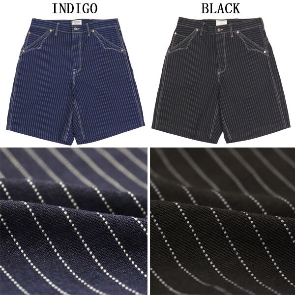 Schott (ショット) 5913002 OLD HICKORY DENIM SHORTS オールドヒッコリー デニム ワークショーツ 367INDIGO 30拍卖
