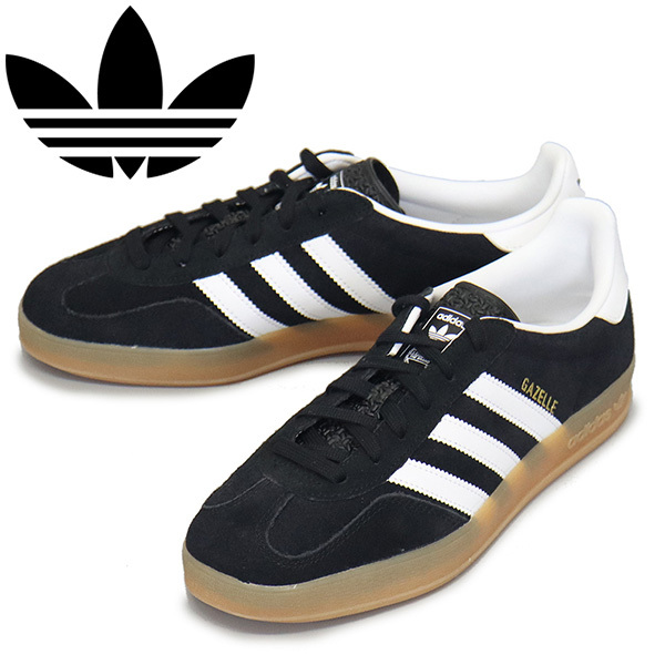adidas (アディダス) JI2060 GAZELLE INDOOR スニーカー コアブラック/フットウェアホワイト/ガム AD32426.0cm拍卖
