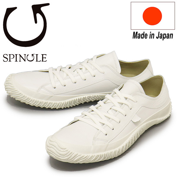 SPINGLE (スピングル) SP-110 カンガルーレザースニーカー 日本製 61White SP005 M-25.5cm拍卖