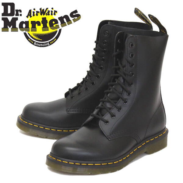 Dr.Martens (ドクターマーチン) 11857001 1490 10ホール SMOOTH レザーブーツ BLACK UK8-約27.0cm拍卖