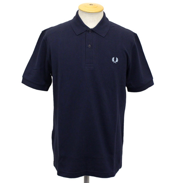 FRED PERRY (フレッドペリー) M3N THE ORIGINAL FP SHIRT (オリジナルポロシャツ) イングランド製 全3色 FP273 Navy / Ice-44拍卖