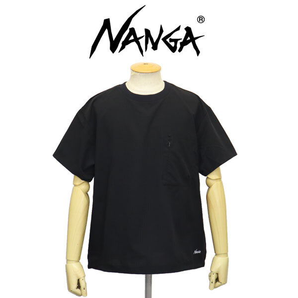 NANGA (ナンガ) ユニセックス NW2500-1J300A DOT AIR COMFY TEE ドットエアコンフィー 半袖 Tシャツ P.BLACK NG041 M拍卖
