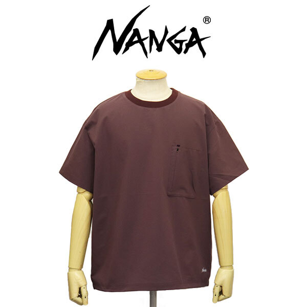 NANGA (ナンガ) ユニセックス NW2500-1J300A DOT AIR COMFY TEE ドットエアコンフィー 半袖 Tシャツ PLUM NG041 L拍卖