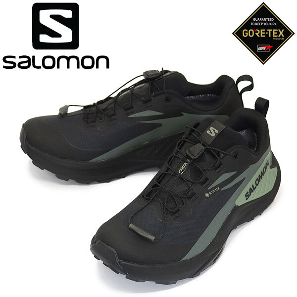 Salomon (サロモン) L47518700 GENESIS GORE-TEX 男性用トレイルランニングシューズ Black / Agave Green / Urban Chic SL07628.0cm拍卖