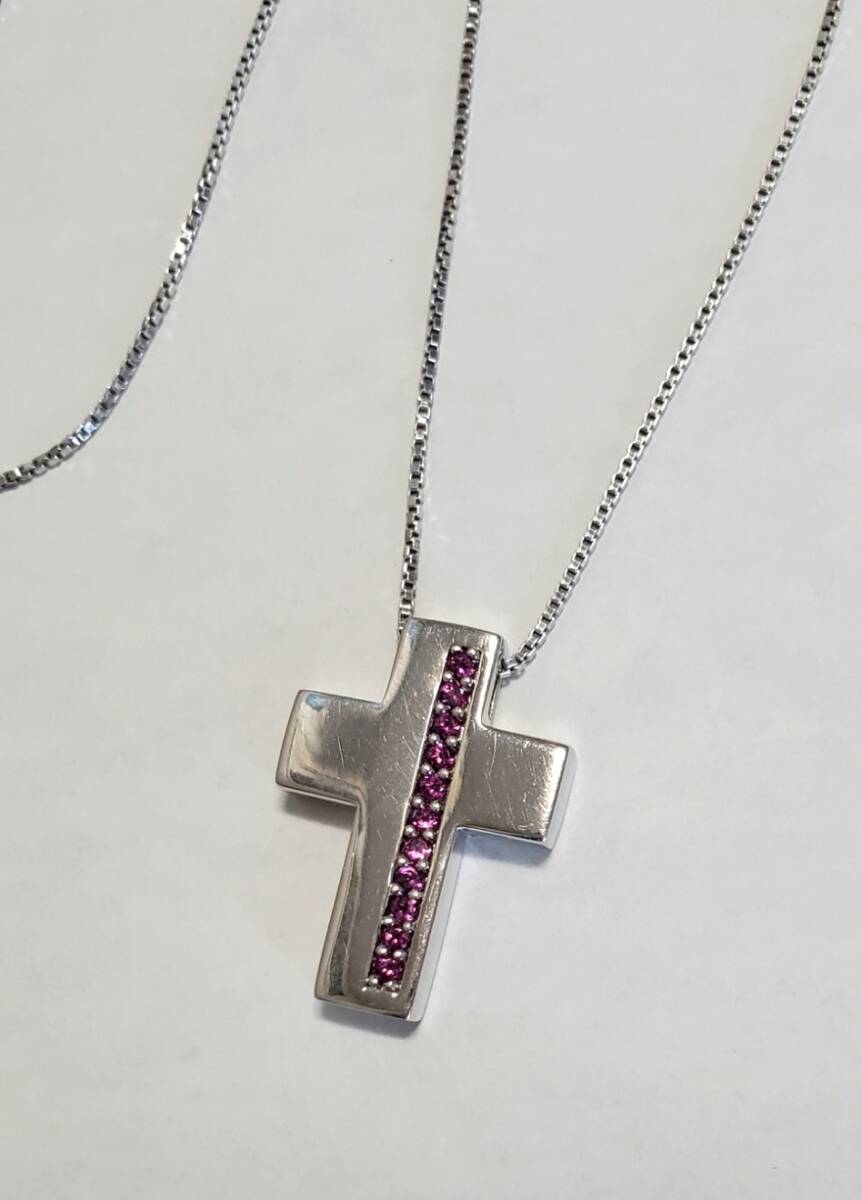 SILVER 925 シルバー925刻印 天然石 ペンダントトップ ネックレス レディース アクセサリー 38-42,5㎝ 7,5g きれいめ拍卖