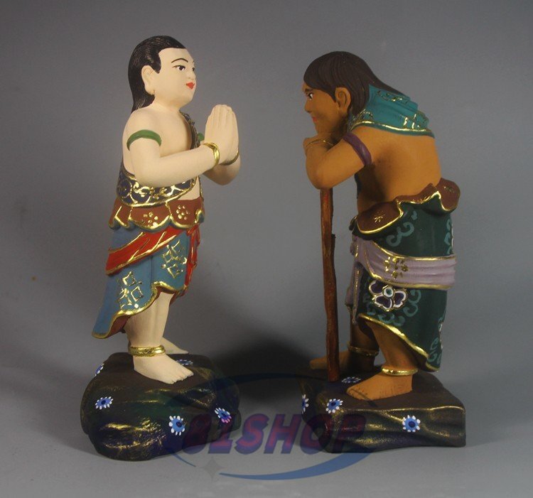 「81SHOP」貴重品 仏教美術 クスノキ 精密細工 不動明王二童子像 仏教美術 木雕 仏師で仕上げ品 不動明王拍卖