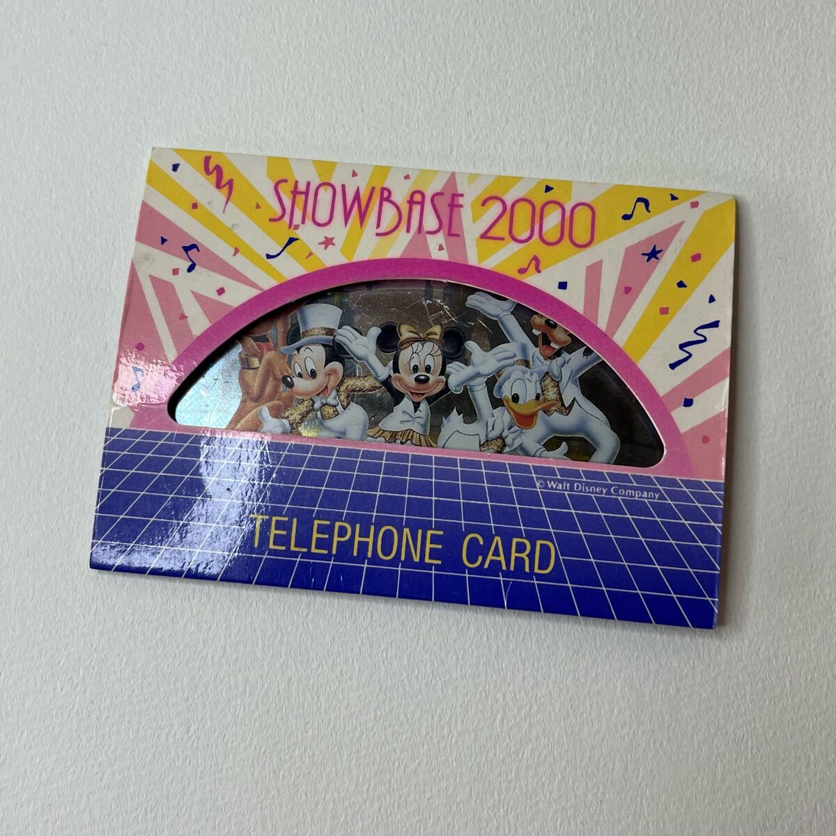 ディズニーテレカ ディズニーランド SHOWBASE 2000 ミッキー ミニー ドナルド テレカ テレフォンカード テレホンカード 50度拍卖