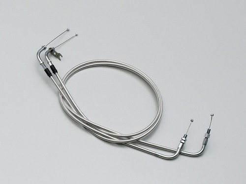 イントルーダークラシック400(キャブ)用 ロング・スロットルケーブルW(+15cm/メッシュ調) |ハリケーン拍卖