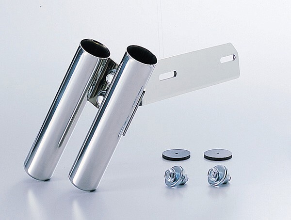 リトルカブ50(97-14)用 ロッドホルダー(タイプ2/プレート取付/ステンポリッシュ)|ハリケーン拍卖