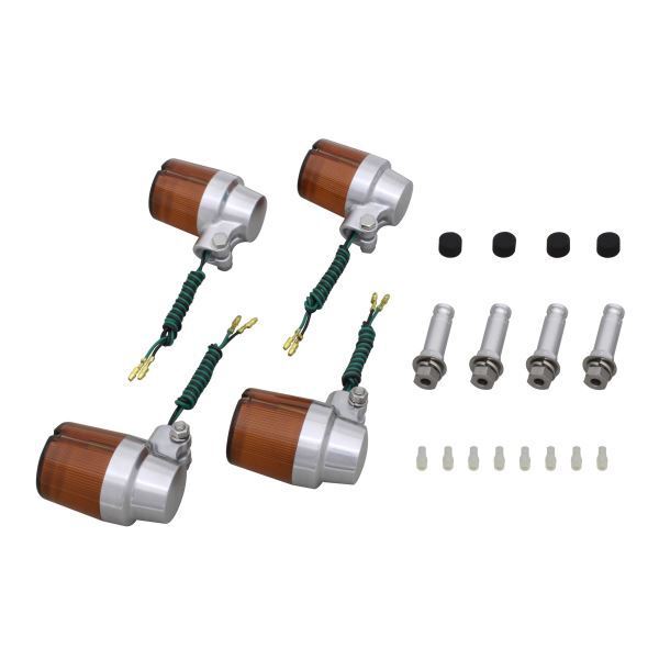 XJR1300(1998-1999) 用 スーパーバイクタイプ ウインカーKIT バフボディ/オレンジレンズ|ポッシュフェイス/POSH拍卖