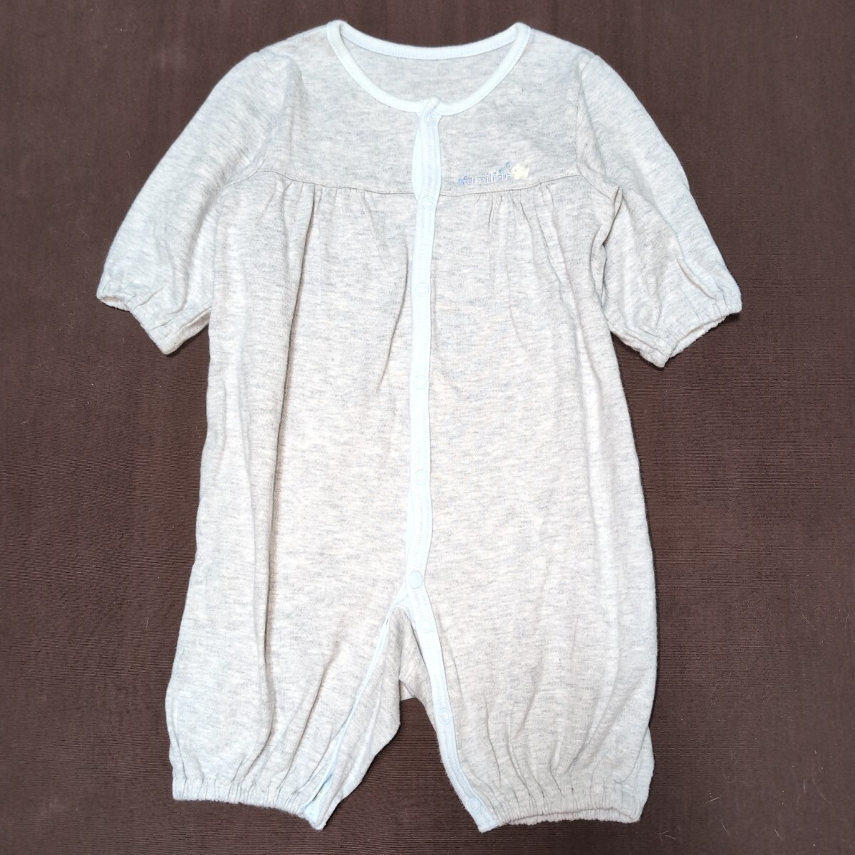 50〜60★ファミリア★ロゴ&アニマル刺繍!カバーオールつなぎ★拍卖