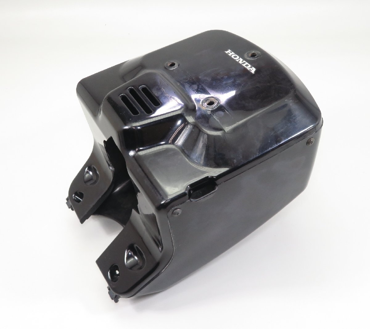 ②ZOOMER/ズーマー/AF58 純正 外装 フロントカバー/フロントカウル/ボディ 黒/ブラック 検 ノーマル カスタム 4 AF54 AF55 AF57 セット拍卖