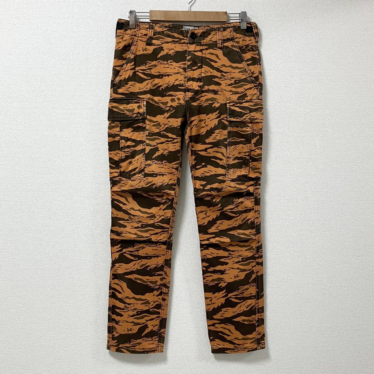 AVIREX タイガーカモ 6P カーゴパンツ オレンジ メンズ Mサイズ アヴィレックス アビレックス 迷彩 カモフラ ミリタリー 5050125拍卖