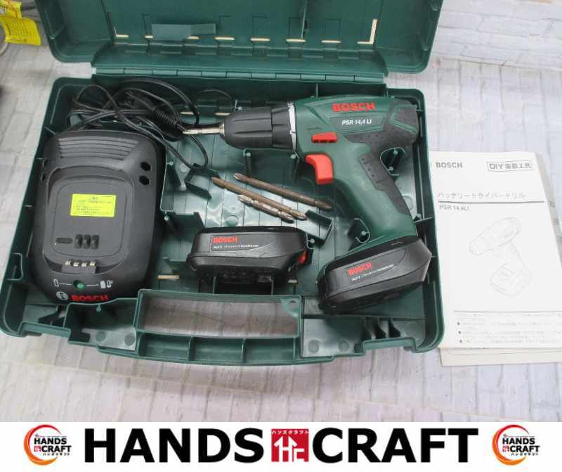 ボッシュ PSR14.4L1 ドライバドリル 中古品 14.4V バッテリー×2 充電器 【ハンズクラフト宜野湾店】拍卖