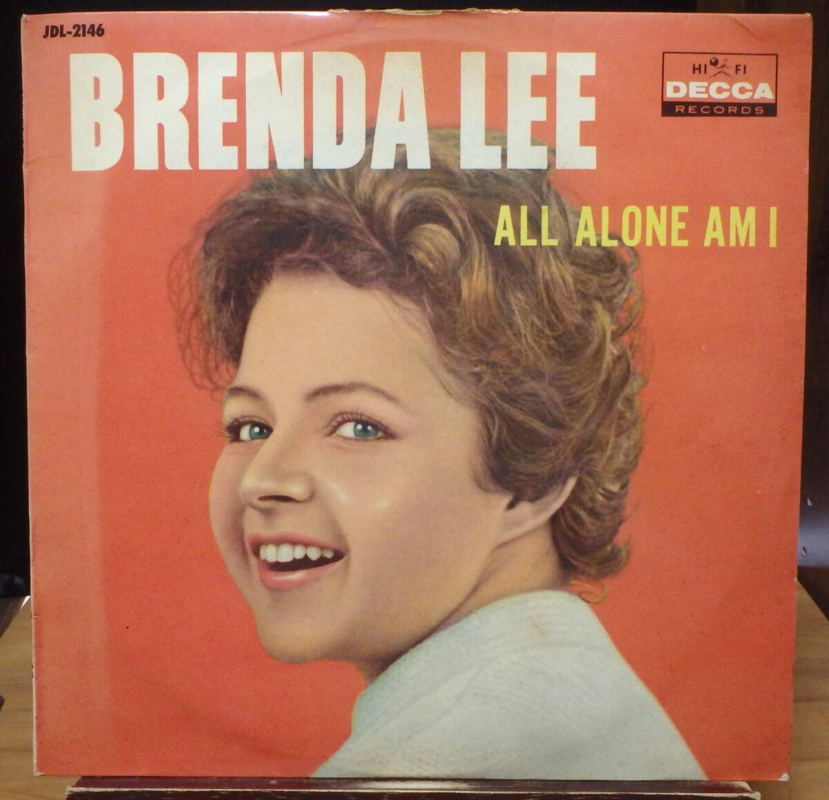 【T22】BRENDA LEE 「All Alone Am I (淋しくって)」(10“LP), 63 JPN mono Compilation ペラジャケ ★8曲入り10インチ盤拍卖