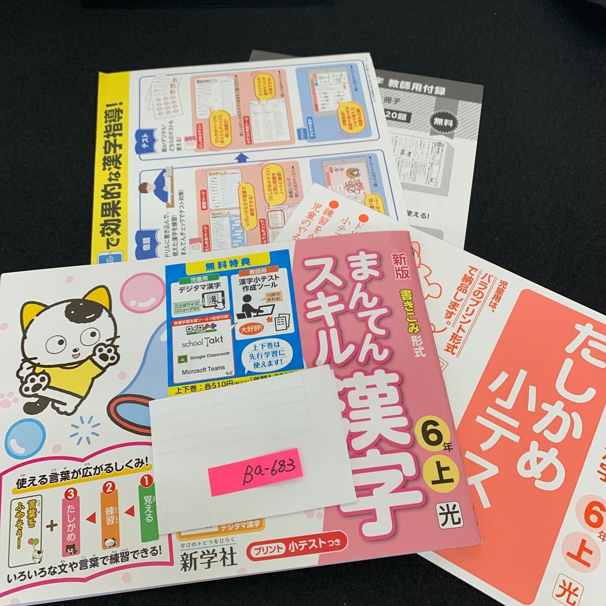 Ba-683/6年生/上/新学社/小学生 国語 算数 英語 社会 理科 漢字 家庭科 テキスト テスト用紙 教材 文章問題 計算/L7/706004拍卖