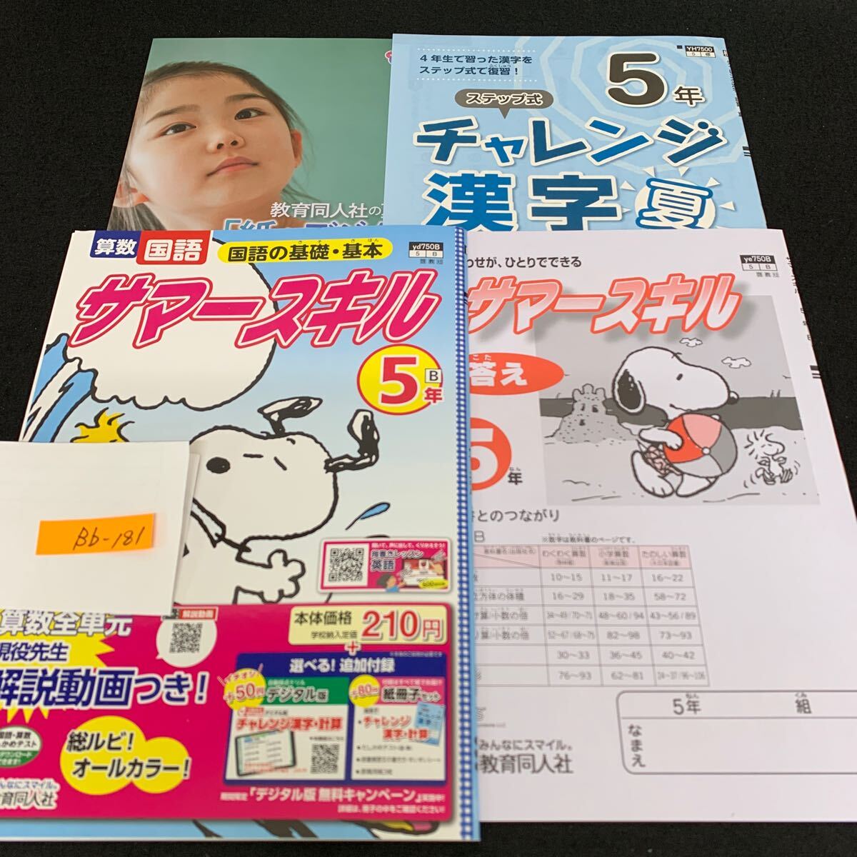 Bb-181/5年生/教育同人社/小学生 国語 算数 英語 社会 理科 漢字 家庭科 テキスト テスト用紙 教材 文章問題 計算/L11/7060016拍卖
