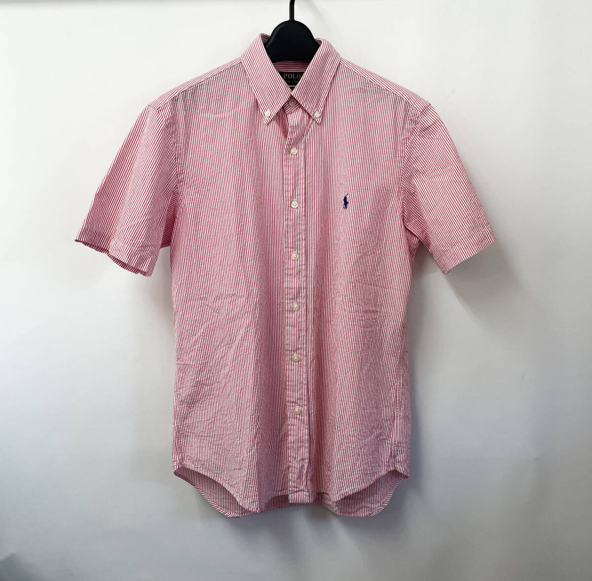 美品 POLO ラルフローレン M ストライプ 半袖シャツ 拍卖