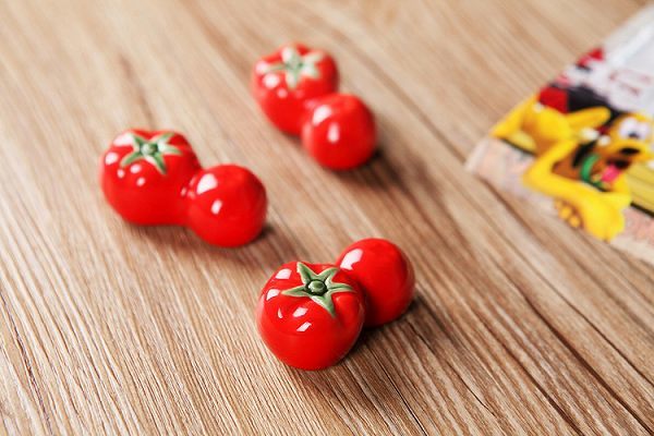 「bej-a2」 トマト 箸置き 3点セット / かわいい 和 食器 インテリア 箸おき 卓上小物拍卖